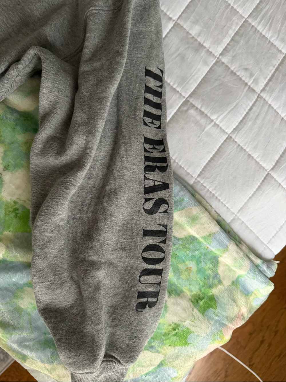 Taylor Swift Gray "The Eras Tour" Sleeve Sweatshirt